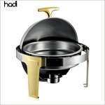 Chafing Dish Manufacturer - Hotel Restaurant Round Gold Food Warmer