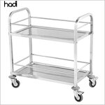 Kitchen Serving Trolley Manufacturer - Guangzhou 3-Tier Stainless Steel