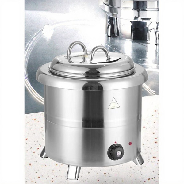 Soup Warmer Manufacturer - Hospital Stainless Steel Silver 11 Liter Pot
