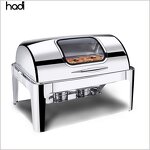 Chafing Dish Manufacturer - Commercial Luxury Oblong Full Gold Electric