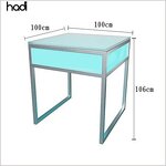 Buffet Table Manufacturer - Wholesale Acrylic Lighted Round Foldable