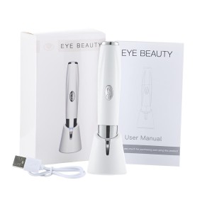 Portable Electric Eye Wrinkle Massager Anti-Aging Dark Circle Removal Vibration Heat Features Hand Held US Plug-Beauty Care Pen