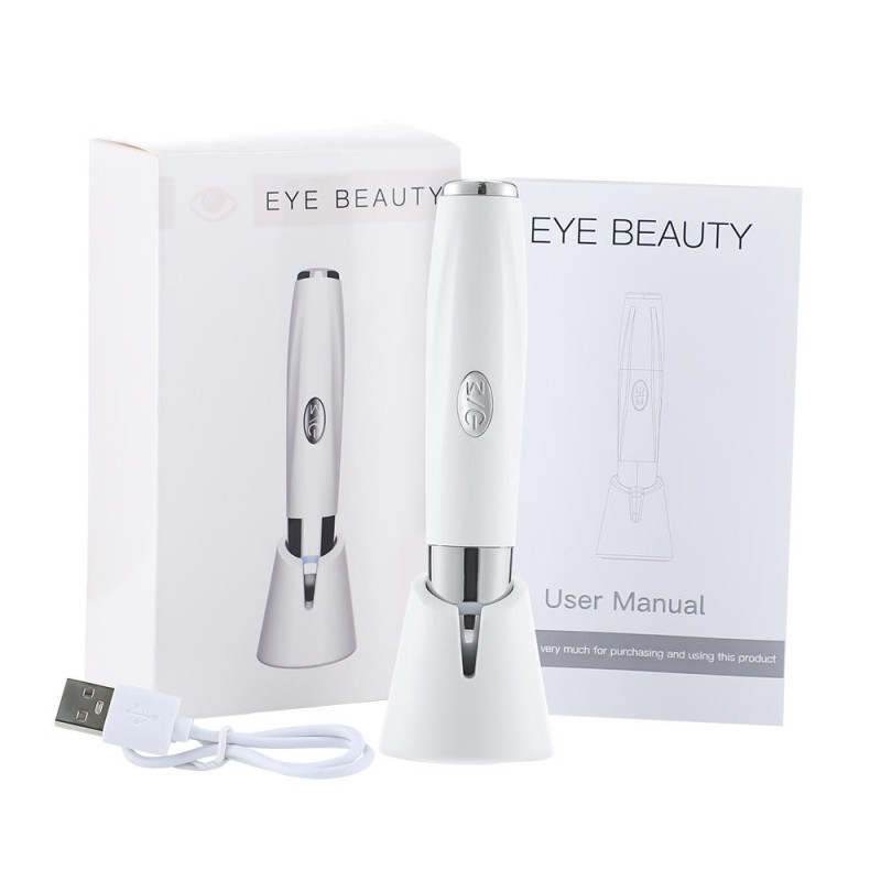 Portable Electric Eye Wrinkle Massager Anti-Aging Dark Circle Removal Vibration Heat Features Hand Held US Plug-Beauty Care Pen