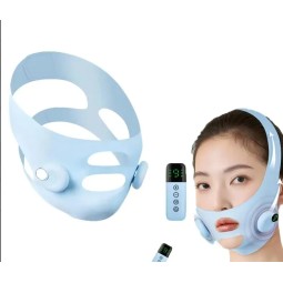 美妆微电流v线面膜双下巴减容容器面部拉皮绷带按摩器可穿戴式减脸带