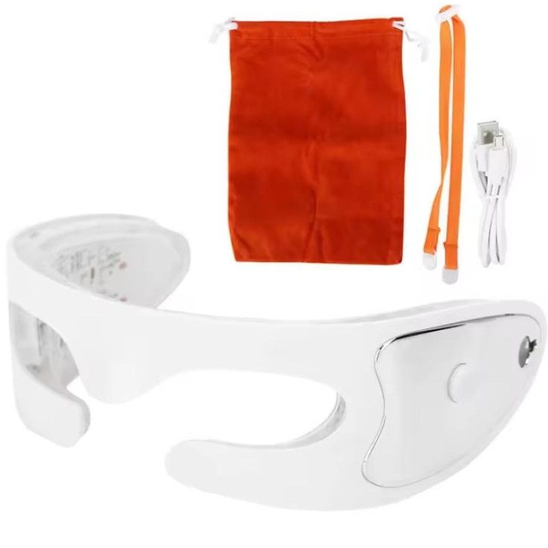 Professional Anti Wrinkle Aging Eye Puffy Eye Glasses Beauty Massage Mask LED Eye Massager