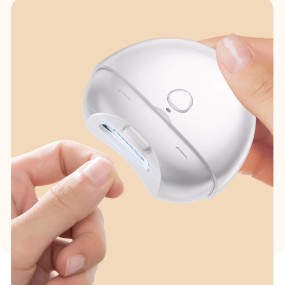 Multifunctional Electric Nail Clippers 2 in 1 Nail Grinder Nail Art Home Grinding Polishing Universal Mini Light Rechargeable