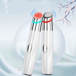 5合1眼部美容设备面部按摩器Led红光治疗棒放松眼睛黑眼圈眼袋浮肿护肤工具
