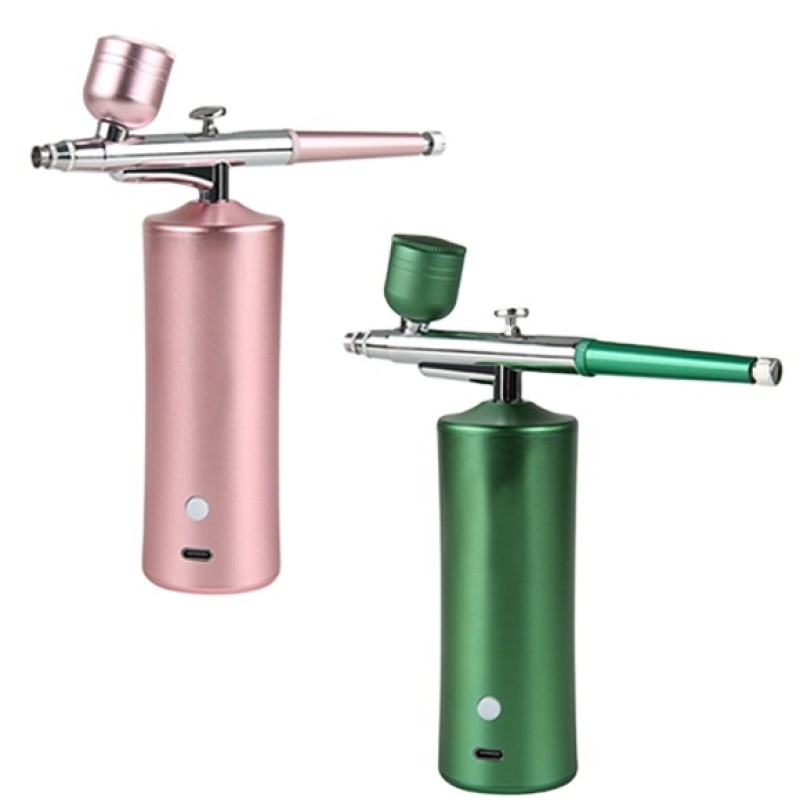 Hot Cakes Nail Makeup Rechargeable Airbrush Compressor Kit Professional Water Portable Oxygen Injector