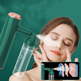 High Pressure Nano Spray Face Sreamer Spot Cleaner Nano Facial Water Oxygen Injection Instrument Airbrush Skincare Tool