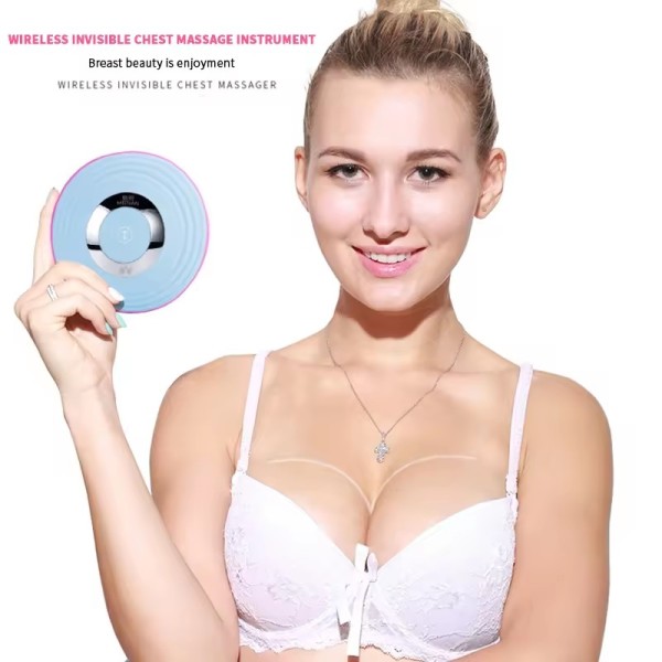 3模式硅多功能女性乳房护理按摩器振动性感丰胸机大胸乳房按摩