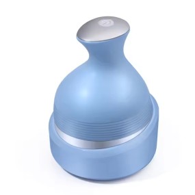 2025 One-Button Use EMS Electric Wireless Hair Scalp Massage With Silicone Brush Kneading