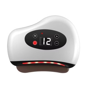 智能振动刮痧颈部面部刮痧便携式加热刮痧红外线按摩工具全身经络疏通