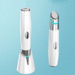 便携式电动眼部皱纹按摩器抗衰老黑眼圈去除振动热功能手持美国插头美容护理笔