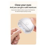 Baby Electric Automatic Mini Nail Clipper Manicure Tool USB Rechargeable 3 Speed Modes Fingernail Grinder Trimming With Light