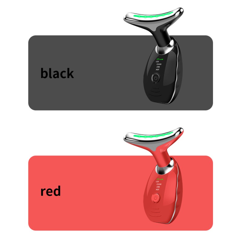 Neck Beauty Personal Care Beauty Machine Beauty Red Light Therapy Facial Massager EMS Microcurrent LED Photon