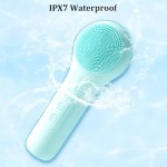 Ipx7防水最佳电动磨砂器声波按摩器面部硅胶洁面刷去角质