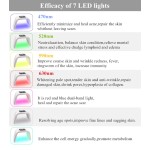 家用嫩肤沙龙7色PDT LED光子加热威胁面部和身体面膜机