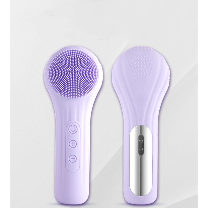 Ipx7 Waterproof Best Electric Scrubber Sonic Massager Face Silicone Facial Cleansing Brush for Exfoliating