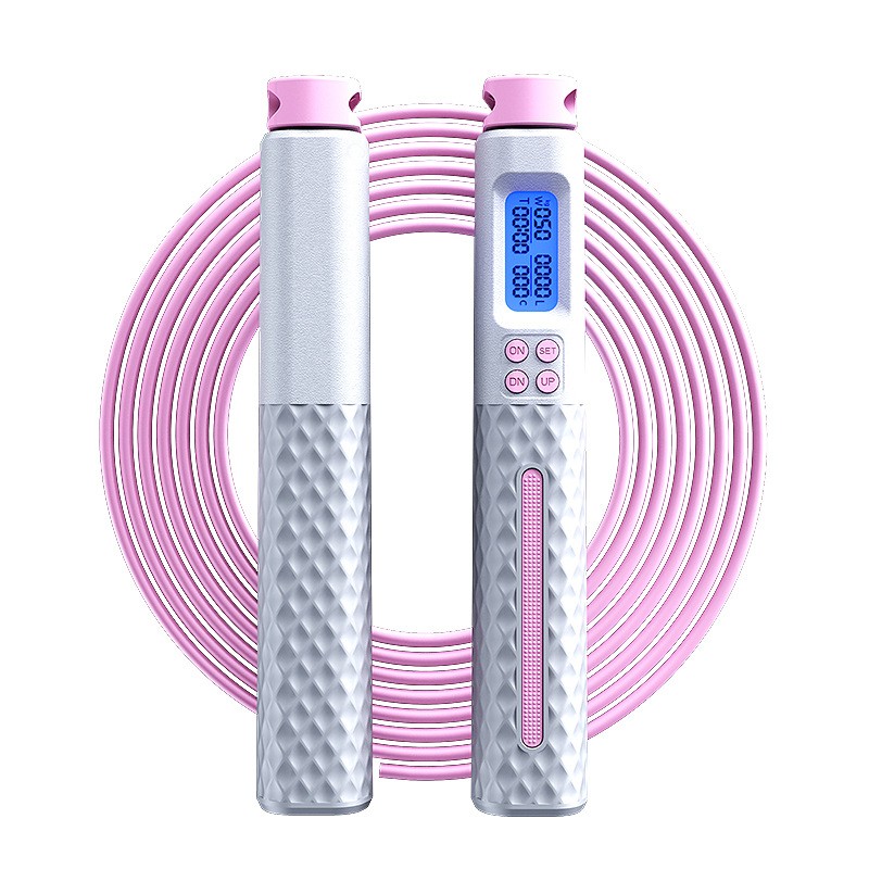 Cordless Ball Adjustable Skipping Rope Electronic Counting Multi-functional Wireless Skipping Rope With LED Display and Bearing