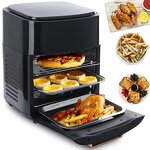 LCD Air Fryer Factory - 15L 1700W Plastic Electric Oil-Free Toaster