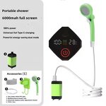 Camping Shower Manufacturer - Portable 20L 6000mAh Rechargeable Electric Pump