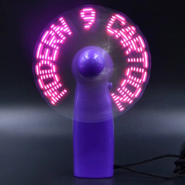Mini Fan Manufacturer - Customized Battery Powered Programmable LED Display