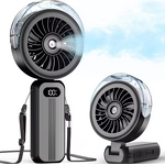 Water Mist Fan Supplier - Portable Rechargeable Folding USB High-Speed