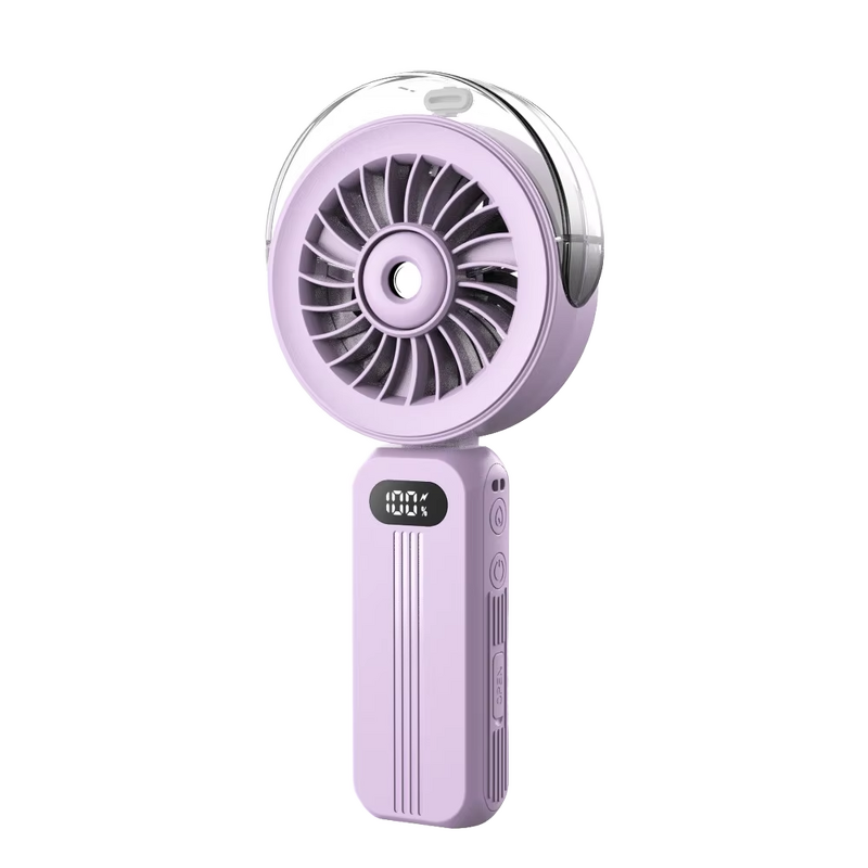Water Mist Fan Supplier - Portable Rechargeable Folding USB High-Speed