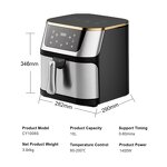 Large Capacity Air Fryer Manufacturer - 10L Plastic Modern Smart Electric Oven