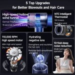 Ionic Hair Dryer Supplier - 110000 RPM Negative Ionic Hot Air Styler