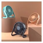 USB Desk Fan Manufacturer - 5" Mini Plug-In Silent Office Electric Fan