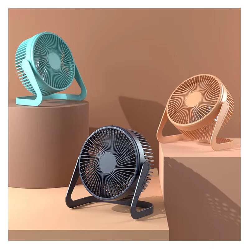 USB Desk Fan Manufacturer - 5" Mini Plug-In Silent Office Electric Fan