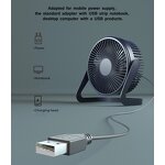 USB Desk Fan Manufacturer - 5" Mini Plug-In Silent Office Electric Fan