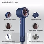 Hair Dryer Attachment Manufacturer - Professional Gold Hot Air Nozzle LED Light