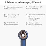 Hair Dryer Attachment Manufacturer - Professional Gold Hot Air Nozzle LED Light