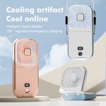 Hanging Neck Fan Factory - USB Charging 3000mAh Foldable Three-Speed