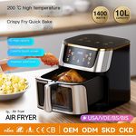 Large Capacity Air Fryer Manufacturer - 10L Plastic Modern Smart Electric Oven
