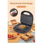 Waffle Maker Factory - Stainless Steel 6 in 1 Electric Grill Sandwich Maker