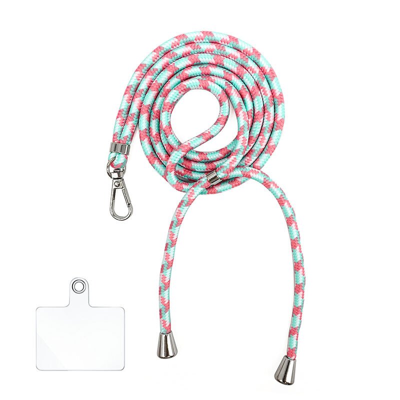 Phone Lanyard Manufacturer - Universal PVC Nylon Gasket Crossbody Necklace Strap