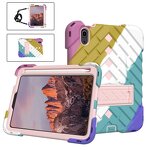 Anti Falling Tablet Cover Supplier - Strap Folding Kickstand Rainbow TPU for iPad Mini 6