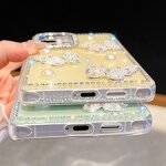 Bling Phone Case Factory - Saiboro Pearl Butterfly Glitter TPU+IMD Shockproof