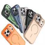 Magnetic Phone Case Factory - PC TPU Hybrid Matte Lens Protective Bracket