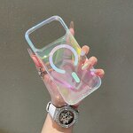 TPU+PC Phone Case Supplier - Glitter Magnetic Shockproof Clear Cover Guangzhou