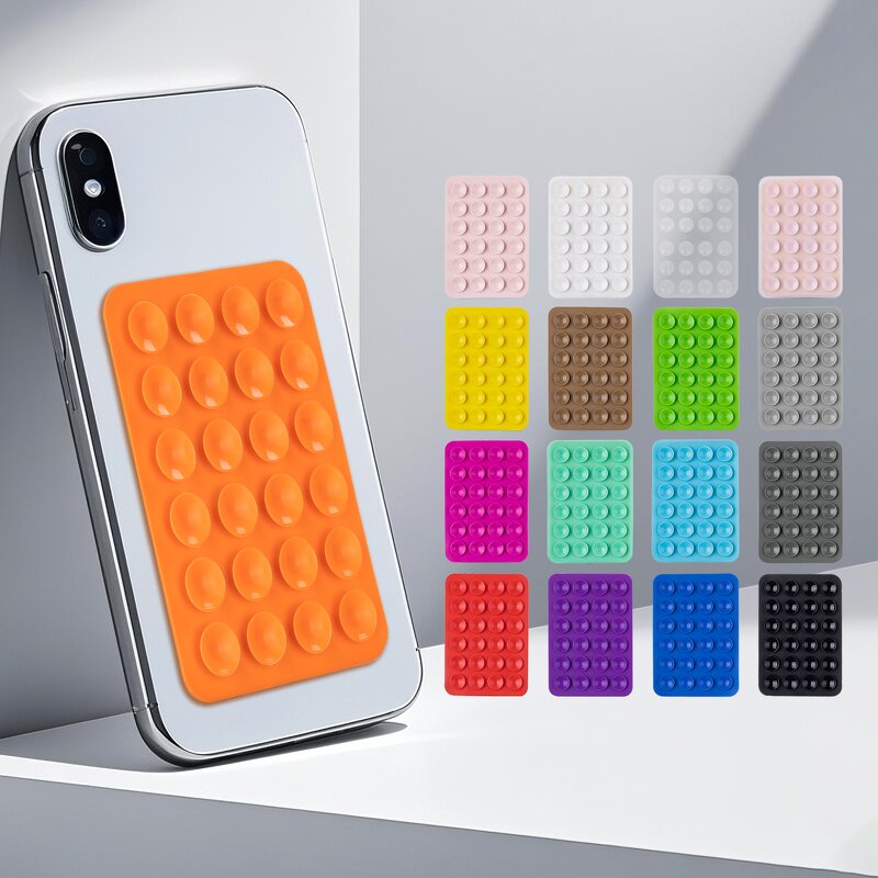 Suction Cup Phone Holder Supplier - Universal Square Silica Gel Anti-skid Strong