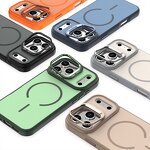 Magnetic Phone Case Factory - PC TPU Hybrid Matte Lens Protective Bracket