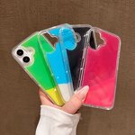 Glitter Phone Case Supplier - Neon Quicksand Liquid Luminous Back Cover
