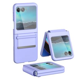Strap Phone Case Supplier - Retractable Fully Protected PC+PU for Motorola Razr