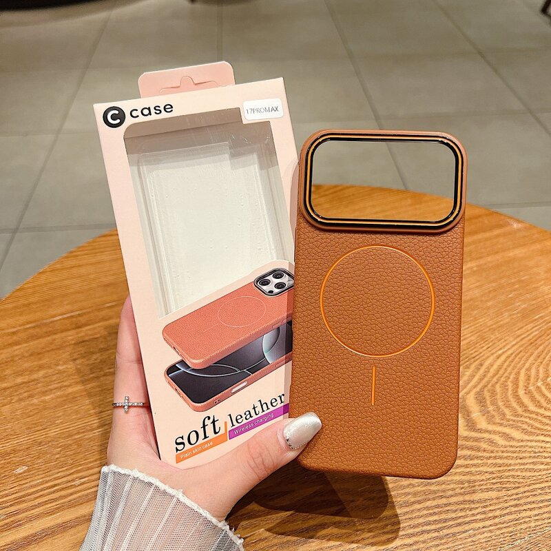 Leather Magnetic Case Factory - PU TPU Luxury Wireless Charge for iPhone