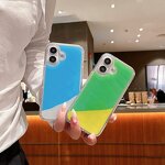 Glitter Phone Case Supplier - Neon Quicksand Liquid Luminous Back Cover