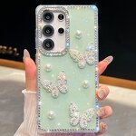 Bling Phone Case Factory - Saiboro Pearl Butterfly Glitter TPU+IMD Shockproof